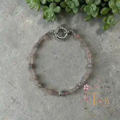 GENERICO - Pulsera Cuarzo rosa amor