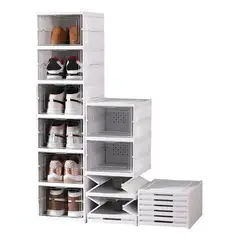 GENERICO - Cajas Organizadoras Apilables Para Zapatos 6 Unidades Plegables