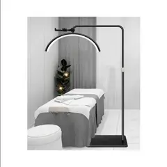 GENERICO - Lampara Led Media Luna Estética Para Pestañas Cejas Hogar NEGRO