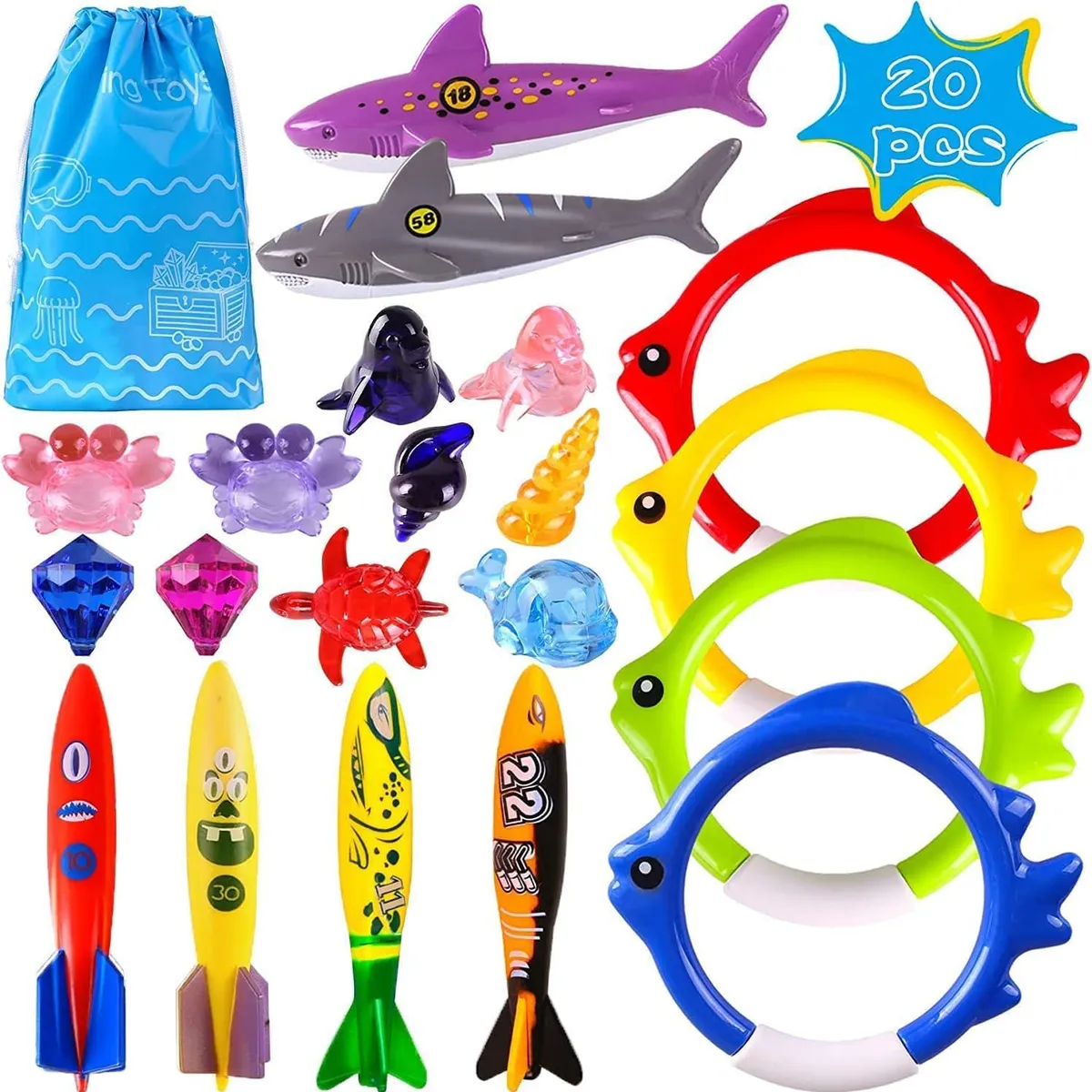 KUANGYE - Set De Juegos De Buceo En Piscina O Playa Para Niños