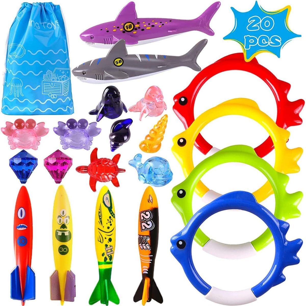 KUANGYE - Set De Juegos De Buceo En Piscina O Playa Para Niños