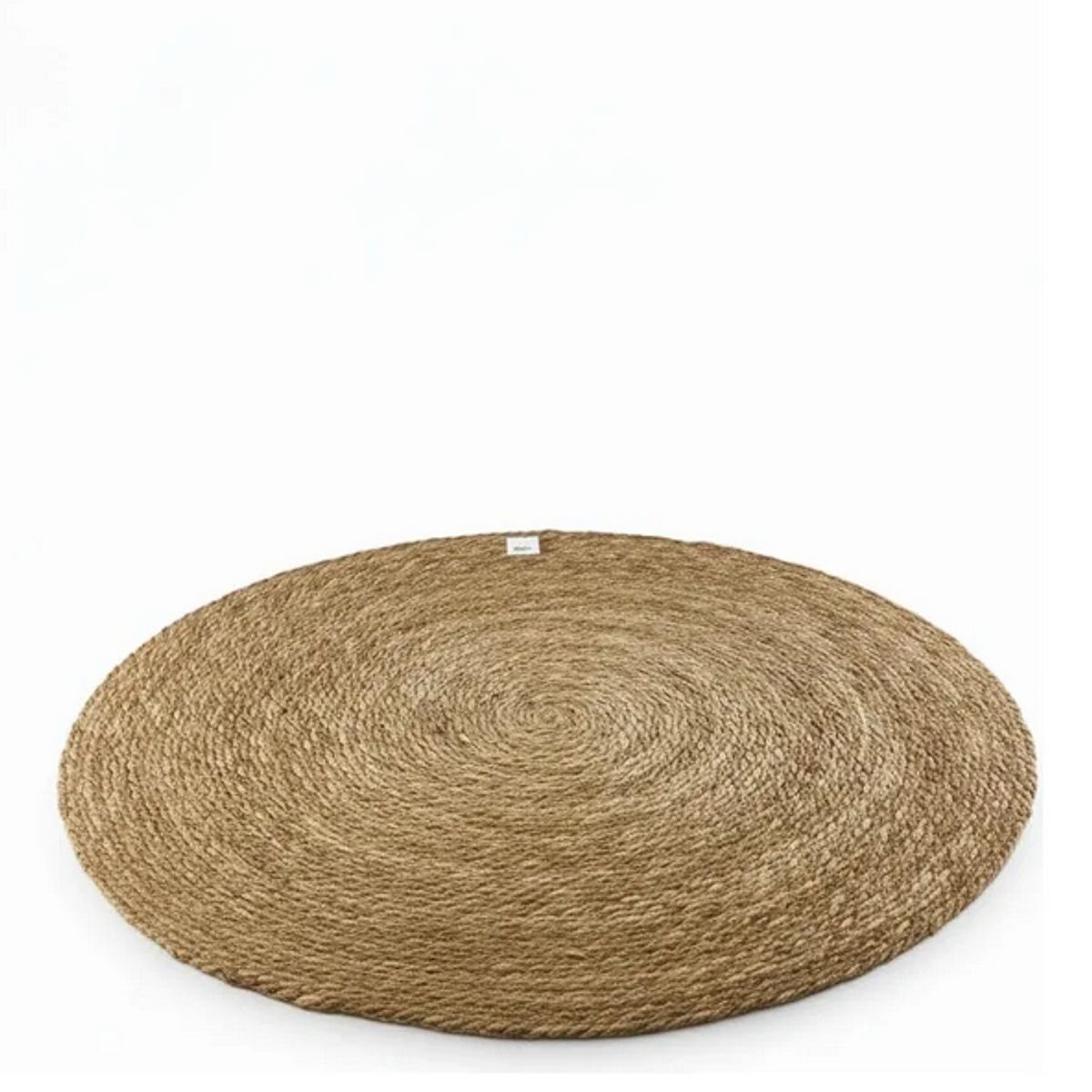 GENERICO - Alfombra Redonda 1M De Yute Natural Premium - Tejido Artesanal
