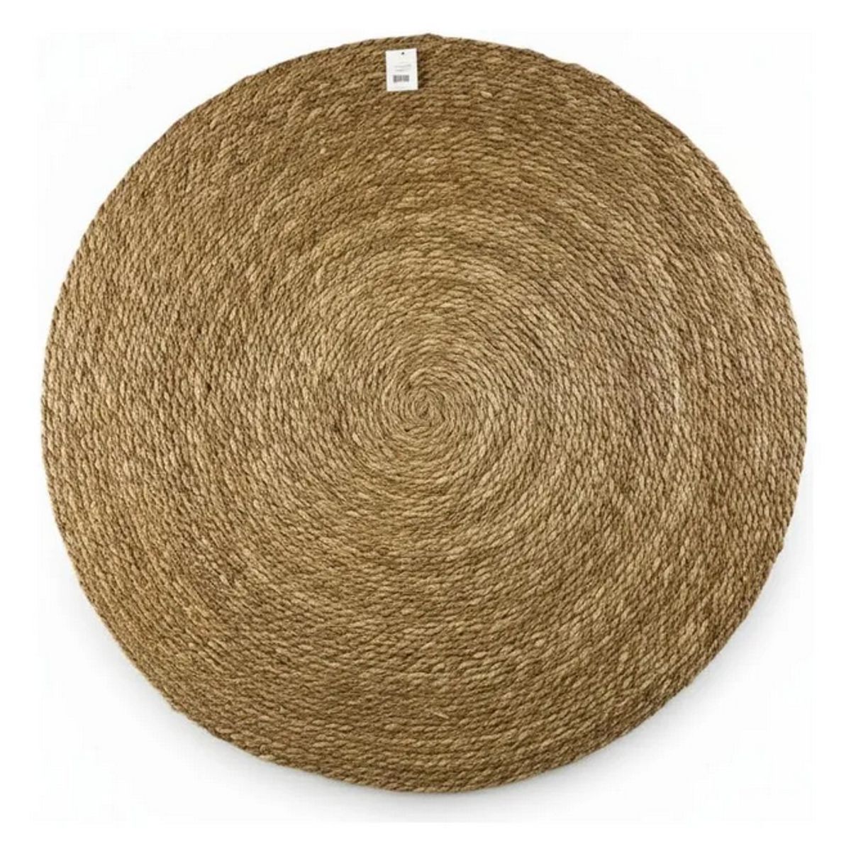 GENERICO - Alfombra Redonda 1M De Yute Natural Premium - Tejido Artesanal