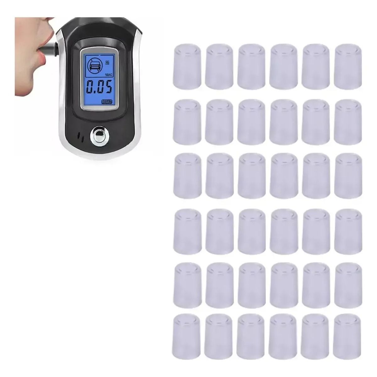 GENERICO - Pack 100 Boquillas Para Alcotest Modelo At6000