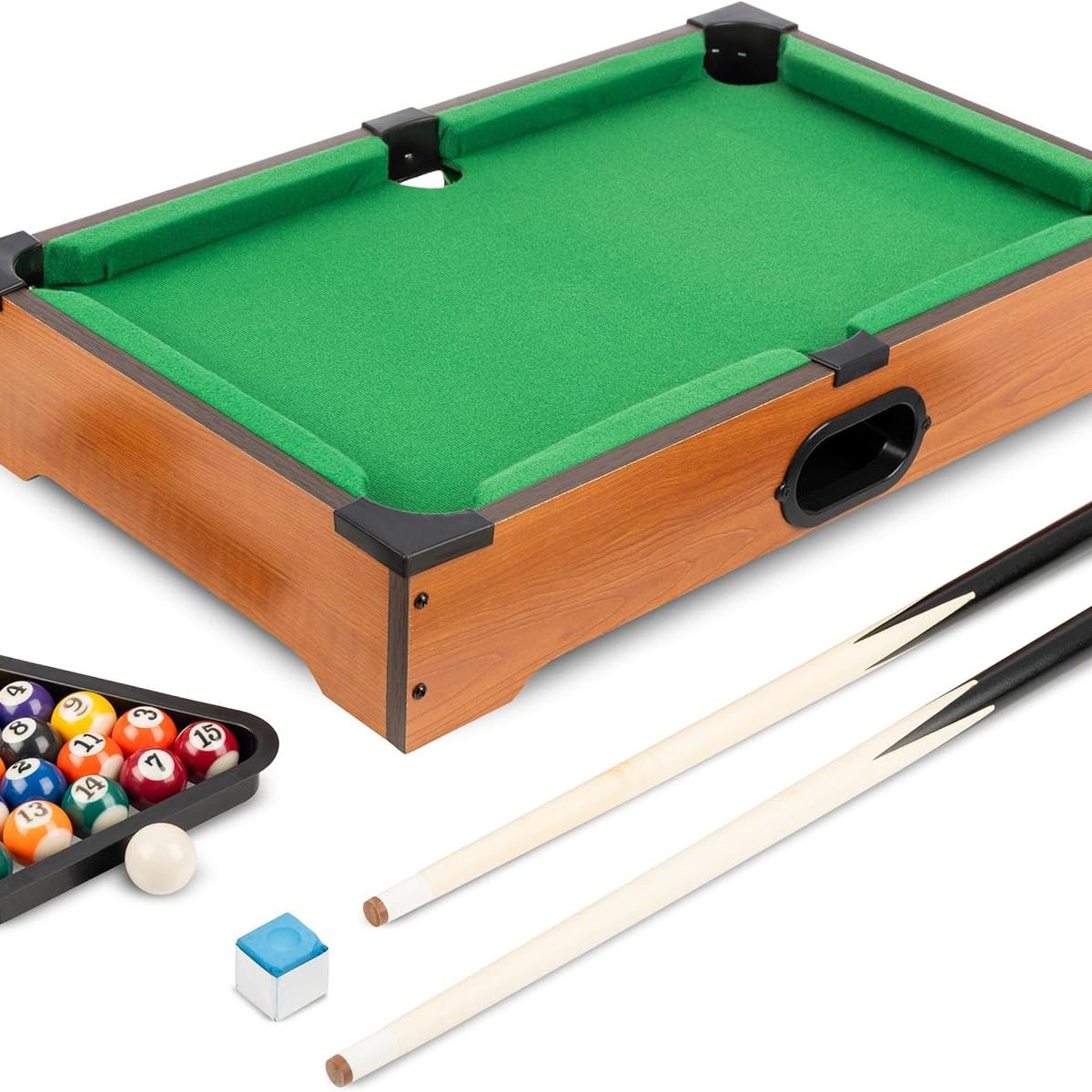 KUANGYE - Mini Mesita De Pool 36x24 Cm De Madera Para Niños