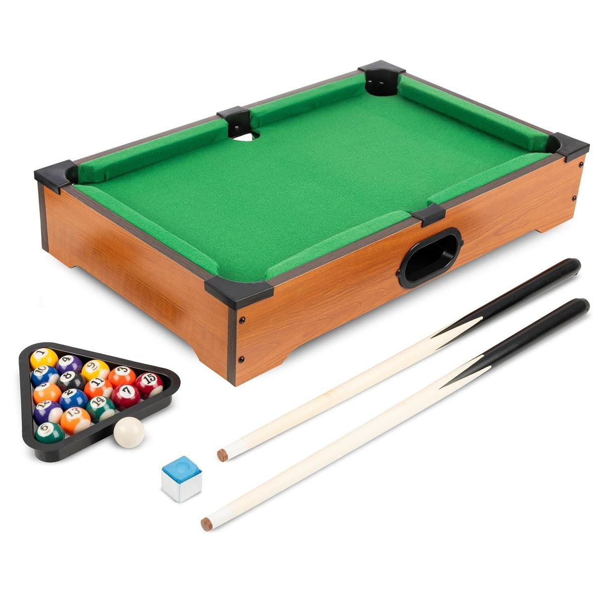 KUANGYE - Mini Mesita De Pool 36x24 Cm De Madera Para Niños