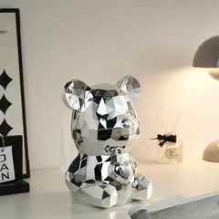 EVERSO - Caja Dispensador De Pañuelos Decoración Del Salón Bear Gris