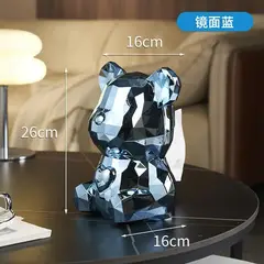 EVERSO - Caja Dispensador De Pañuelos Decoración Del Salón Bear Azul