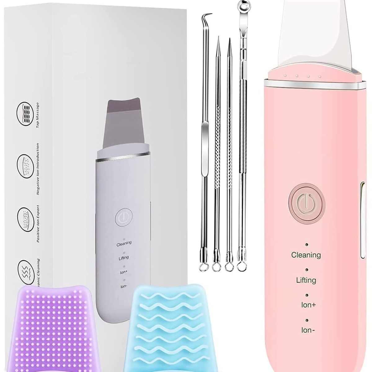 PUREPOWER - Depurador de Piel, Facial Skin Scrubber Ultrasónico para Limpieza Facial y Cuidado Facial