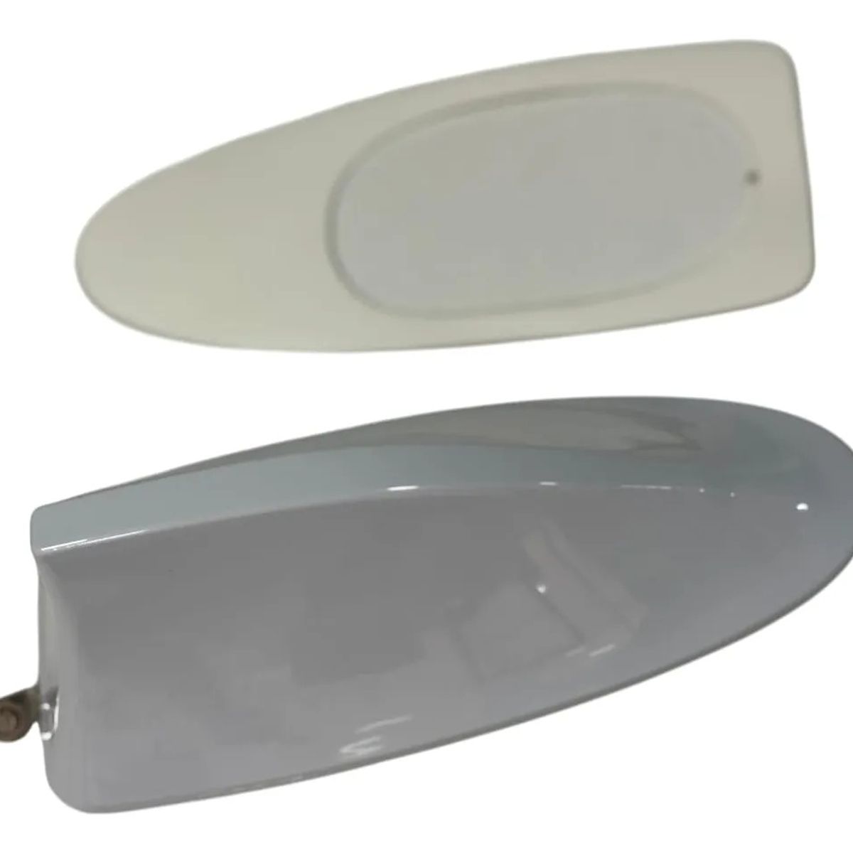 GENERICO - Antenas Decorativas Estilo Aleta De Tiburon Blanco