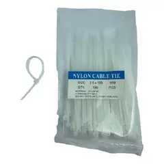 GENERICO - TIRRAP DE NYLON 1.25x150mm 100 Unidades