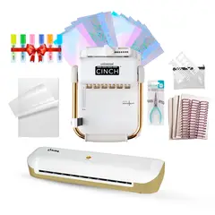 CINCH - Kit Encuadernadora Universal + Plastificadora Hoby A4 profesional
