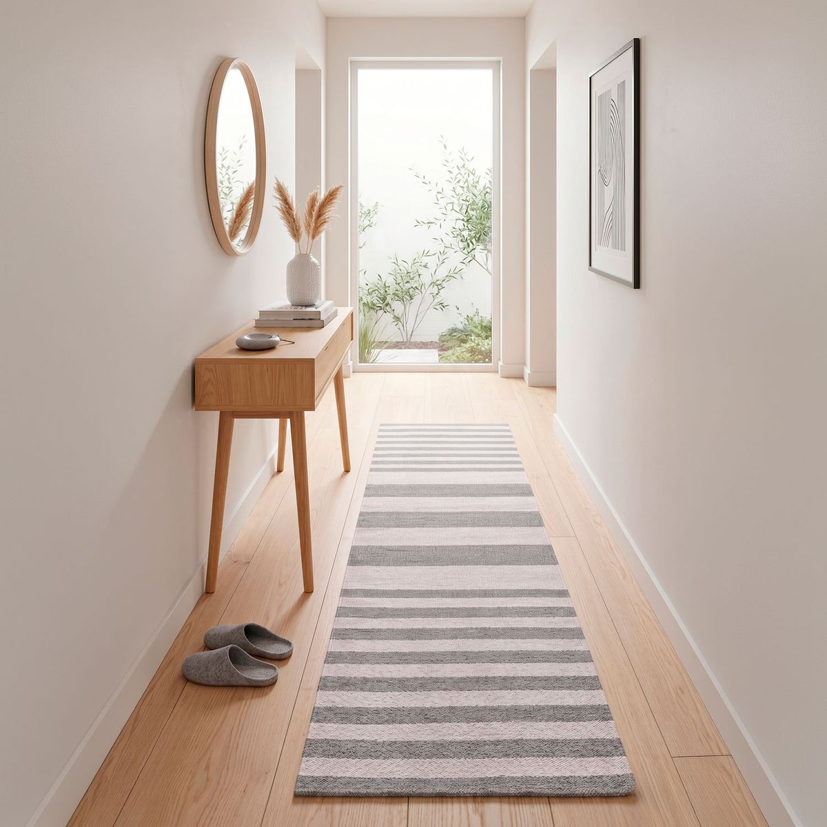 DIB - Alfombra Dhurrie Nature 060X240 3244 Sand White