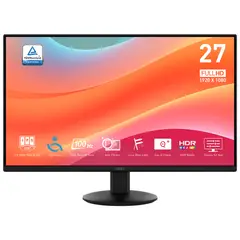 MSI - Monitor 27 Full HD 1920x1080, IPS, 100Hz/1ms, HDMI, PRO MP272L, incl. cable HDMI