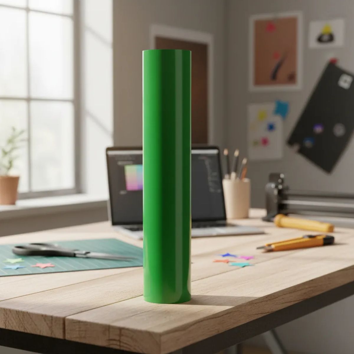 NEON - Vinilos Adhesivos De Corte Verde Navidad 61 Cms X 5 Mts