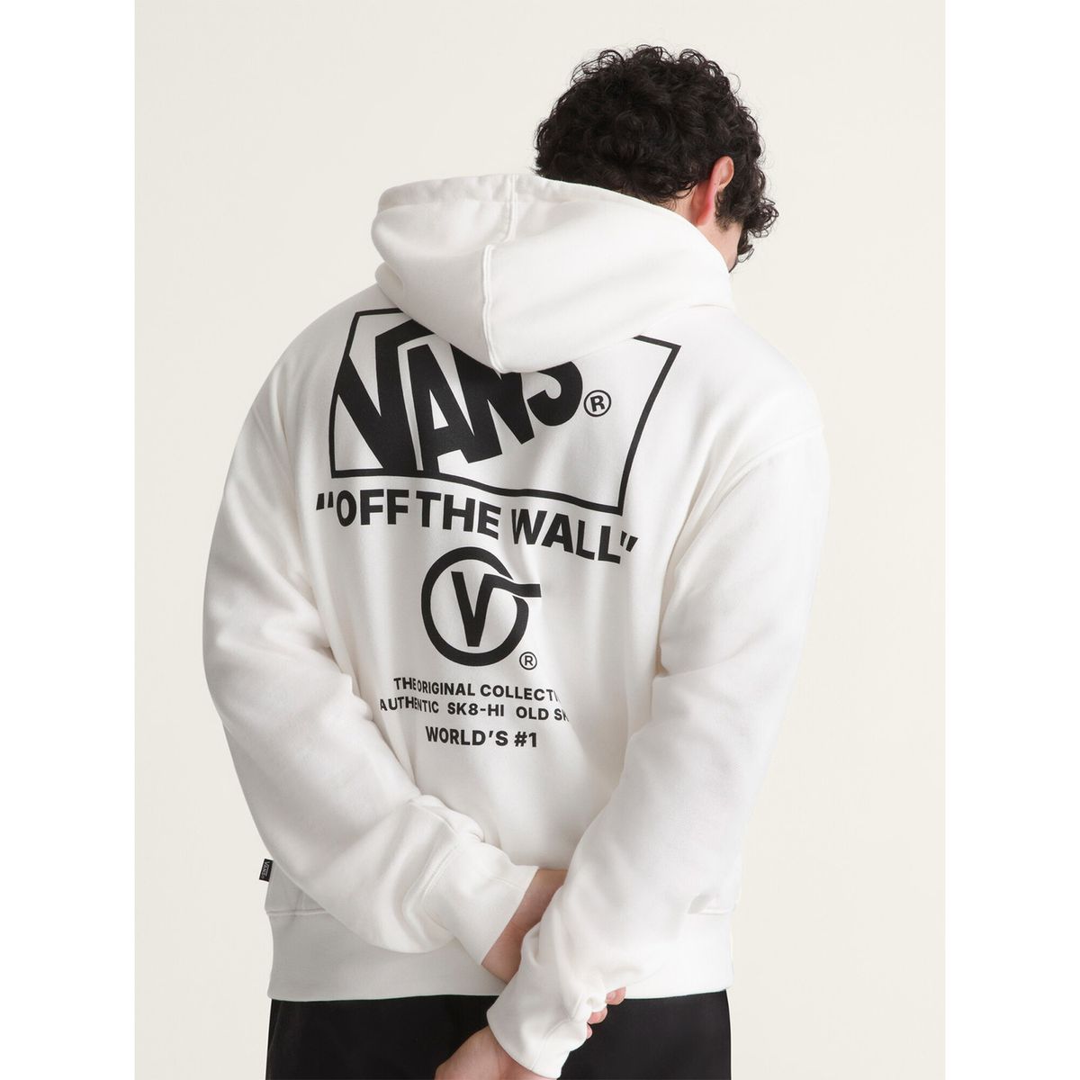 VANS - Poleron Hombre Stacked Hi Pullover Blanco VANS