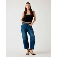 GUESS - Jeans Barrel Fit Denim Mujer