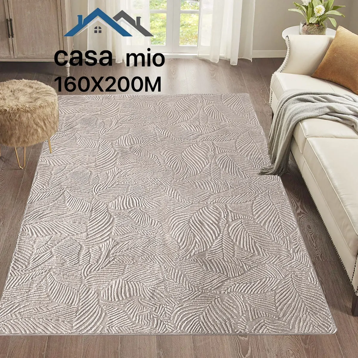 GENERICO - Alfombra de Área Antideslizante Casa Mio160x200 cm