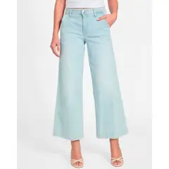 GUESS - Jeans Zoya Wide Leg Crop Denim Mujer