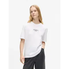 KARL LAGERFELD - Polera regular con logo outline