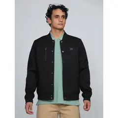 KARL LAGERFELD - Chaqueta varsity con detalles de cremallera