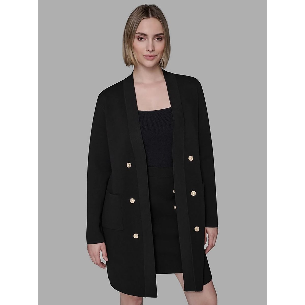 KARL LAGERFELD - Sweater tipo blazer grande
