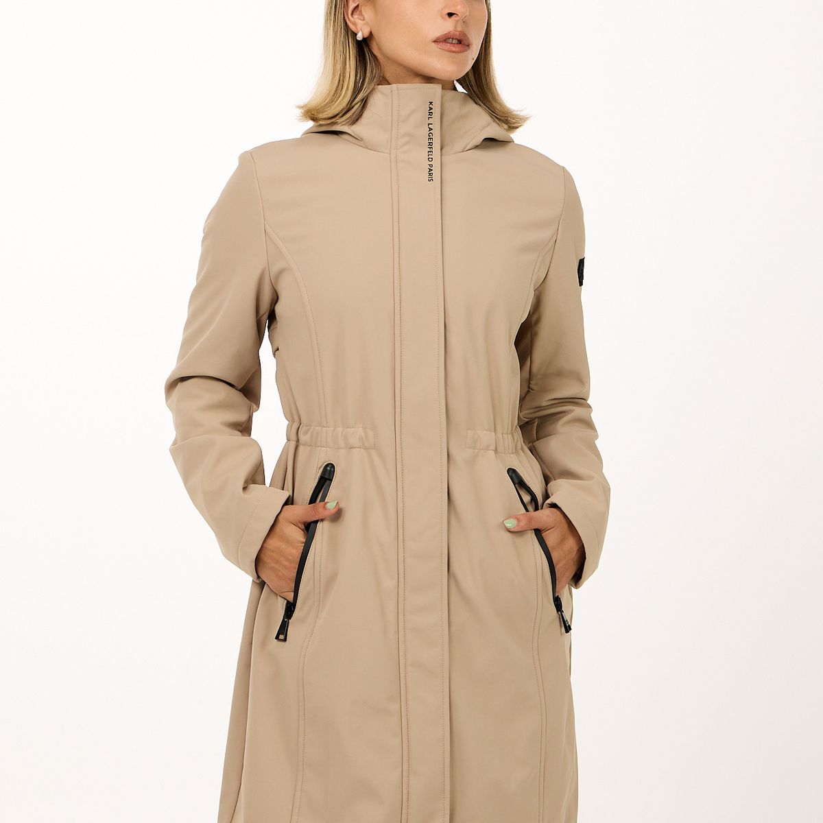 KARL LAGERFELD - Parka con logo