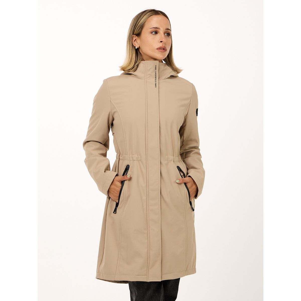 KARL LAGERFELD - Parka con logo
