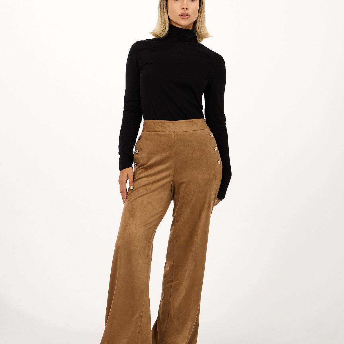 KARL LAGERFELD - Pantalón non deminvi aterciopelado