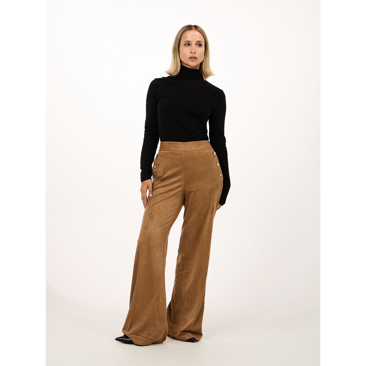 KARL LAGERFELD - Pantalón non deminvi aterciopelado