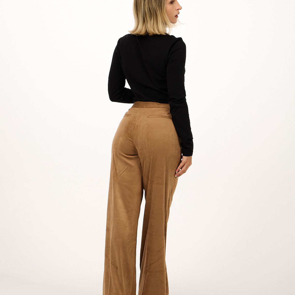 KARL LAGERFELD - Pantalón non deminvi aterciopelado