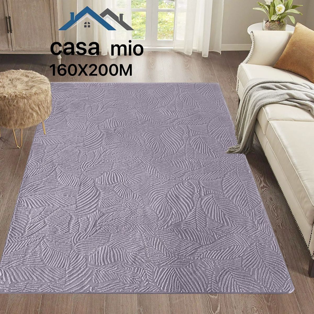 GENERICO - Alfombra de Área Antideslizante Casa Mio160x200 cm