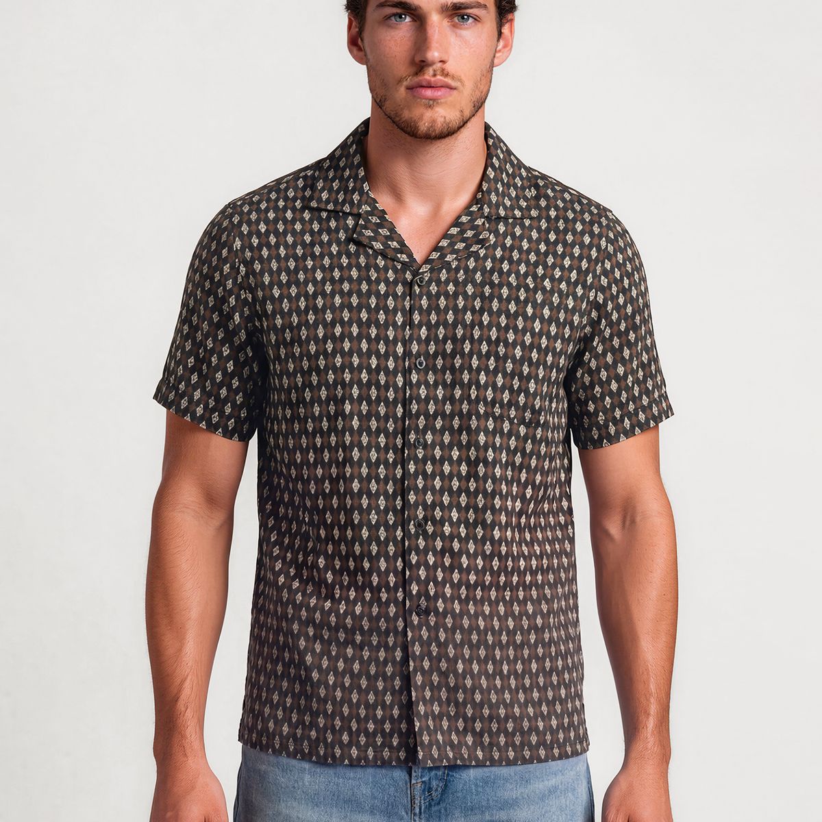 KARL LAGERFELD - Camisa con estampado KL grande