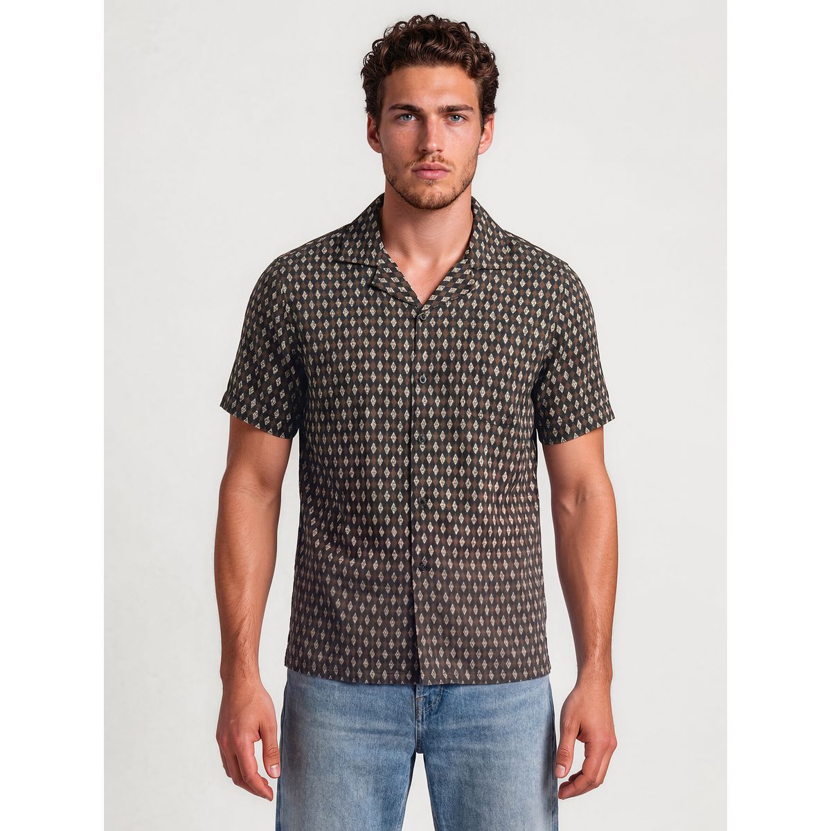 KARL LAGERFELD - Camisa con estampado KL grande