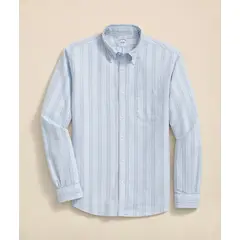 BROOKS BROTHERS - Camisa Hombre Ni Frdy Oxf Fall Stripe Reg Celeste