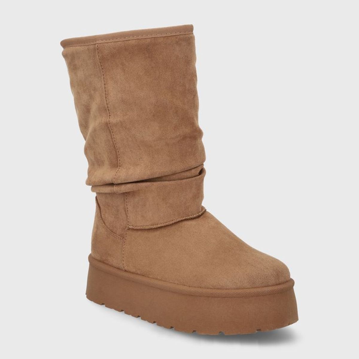 GOTTA - Bota Plataforma Camel Mujer 48114
