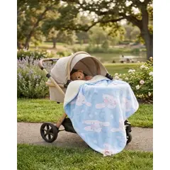 GENERICO - Manta Térmica Polar con Reverso Sherpa Estampada 127x152 cm