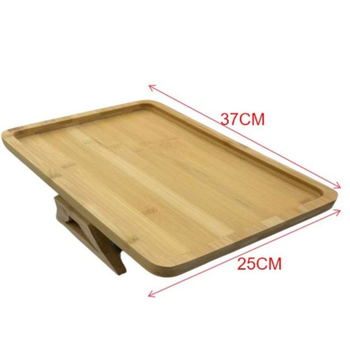 GENERICO - Bandeja Plegable De Bambú Para Brazo De Sofá