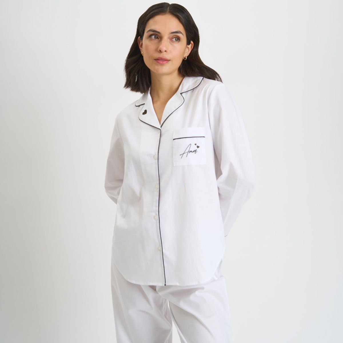 BARBIZON - PIJAMA MUJER BARBIZON MARGARET SPORT BLANCO