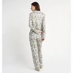 BARBIZON - PIJAMA MUJER HELENA VERDE ESTAMPADO