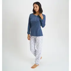 BARBIZON - PIJAMA MUJER LAURA AZUL