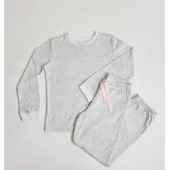 BARBIZON - PIJAMA NIÑA PUÑO GRIS CLARO