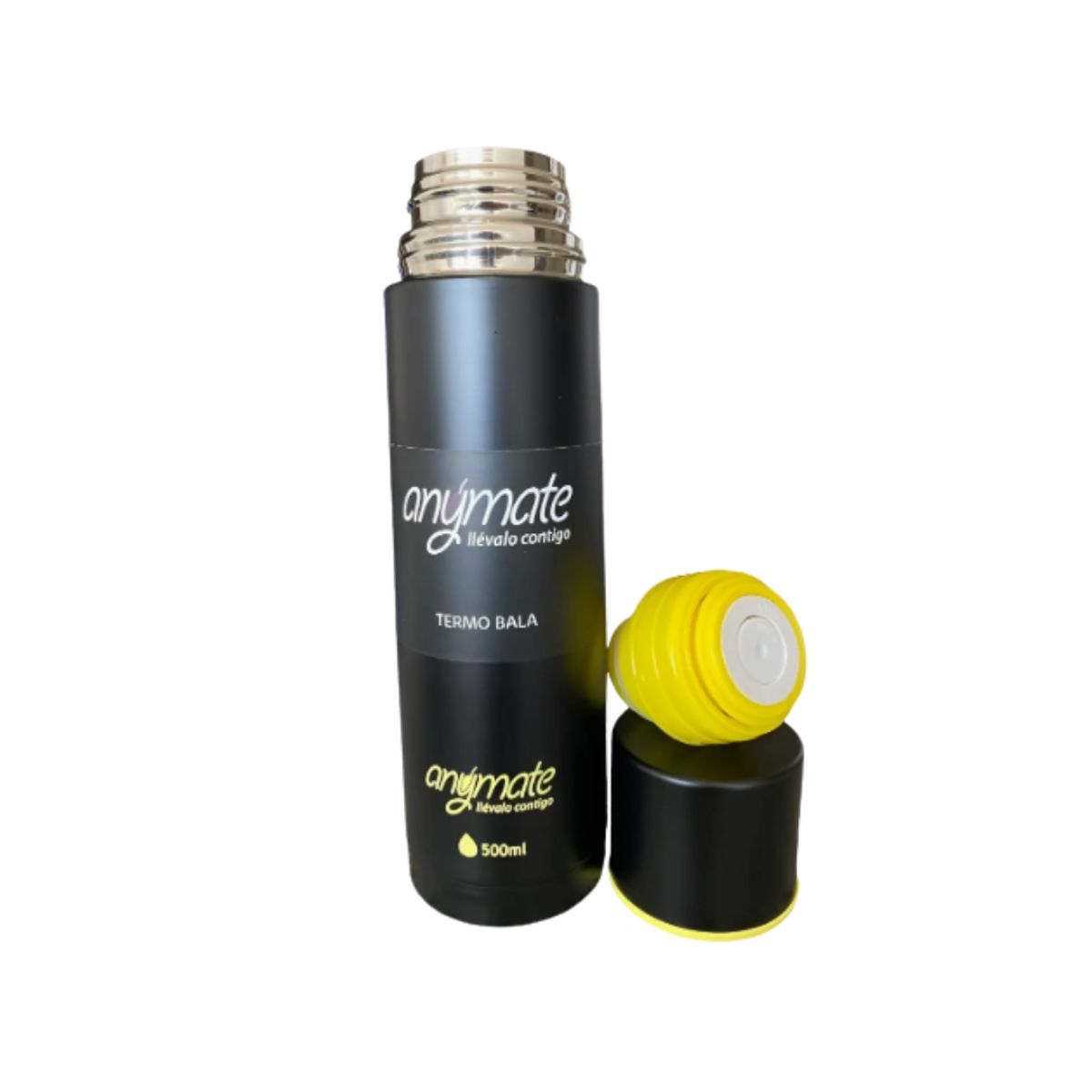 GENERICO - Termo para mate 500 Anymate Boquilla Dosificadora Negro
