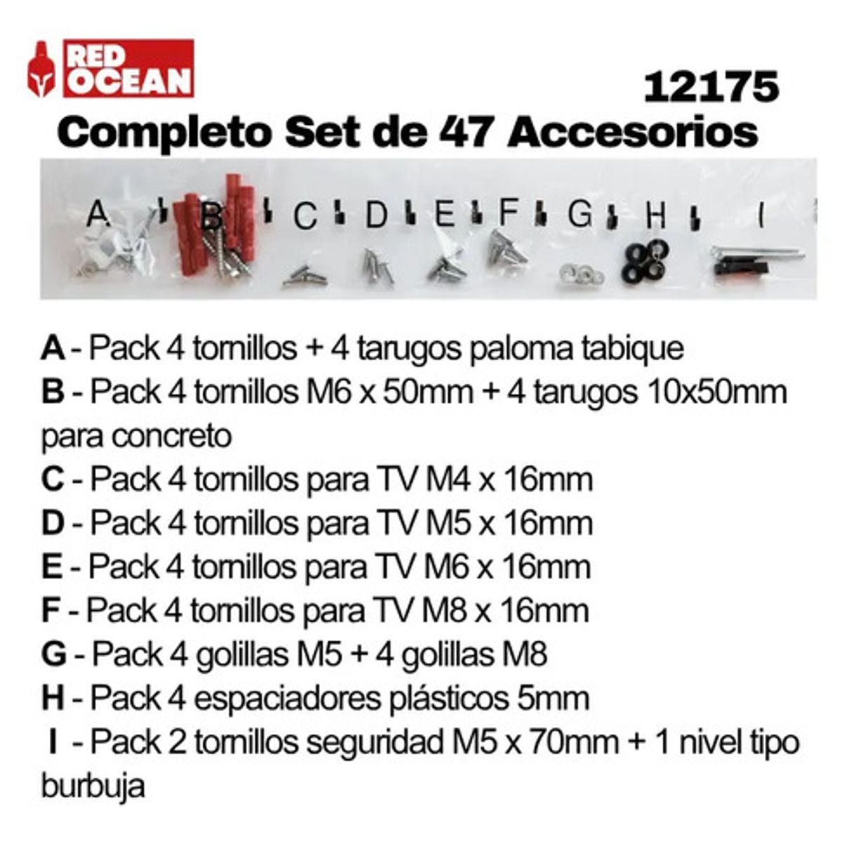 GENERICO - Soporte Tv Universal Regulable 23-55  1.2mm, 40kg, Redocean Negro