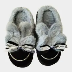 LIKE SHOP - Pantuflas Mujer Aplicacion Cinta Orejas de Conejo Calidad Tendencia 4935