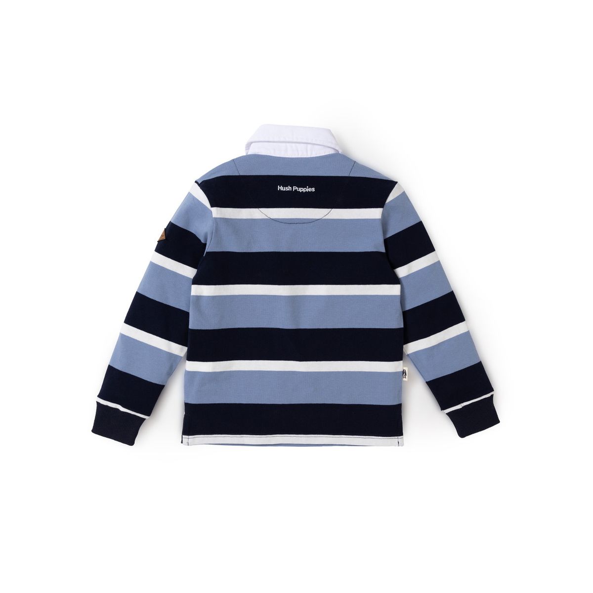 HUSH PUPPIES - Polera Manga Larga Niño Oscar Azul HUSH PUPPIES