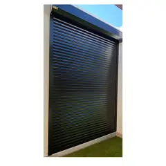 PERSIALUX - Persiana Exterior de Seguridad Color Negro de 2mts. Ancho x 2mts. Alto Motorizada