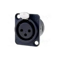 NEUTRIK - Conector Chasis Hembra XLR NC3FD L B 1