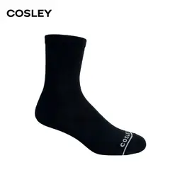 COSLEY - Calcetines Mujer Cushion Mid-Crew Black Pack 6 Kiosclub