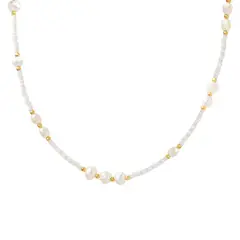 VANITE - Collar Mujer Acero Pearl Bliss